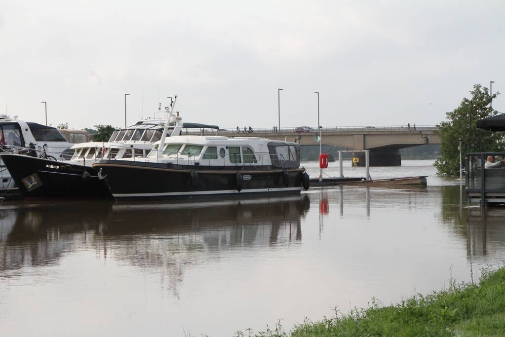 Overstromingen door stijgend water in de maas