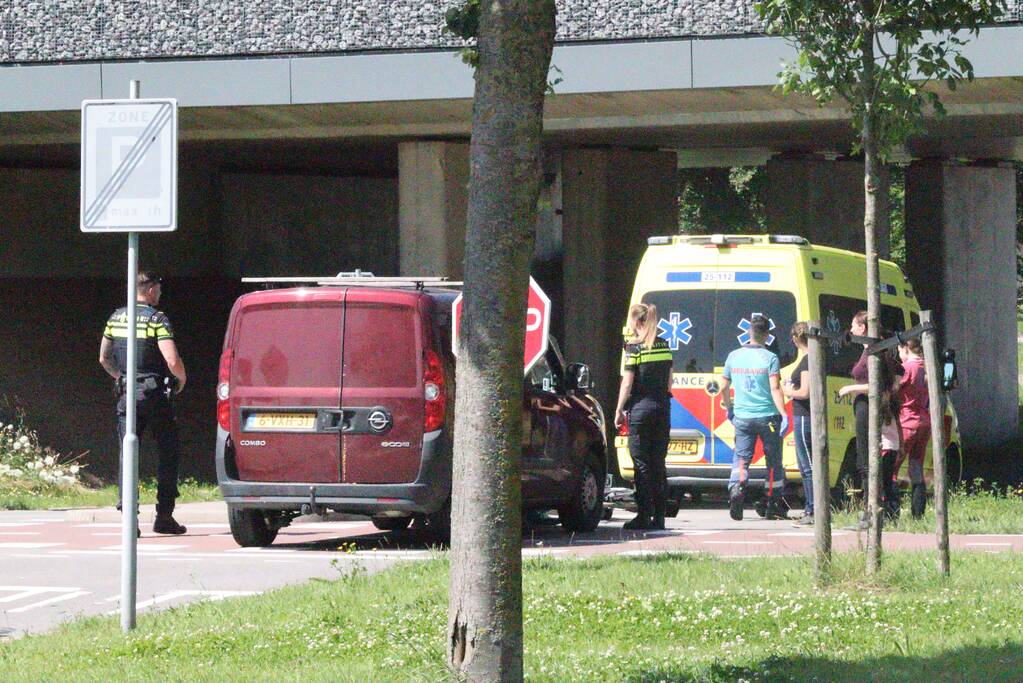 Fietser aangereden tijdens het oversteken