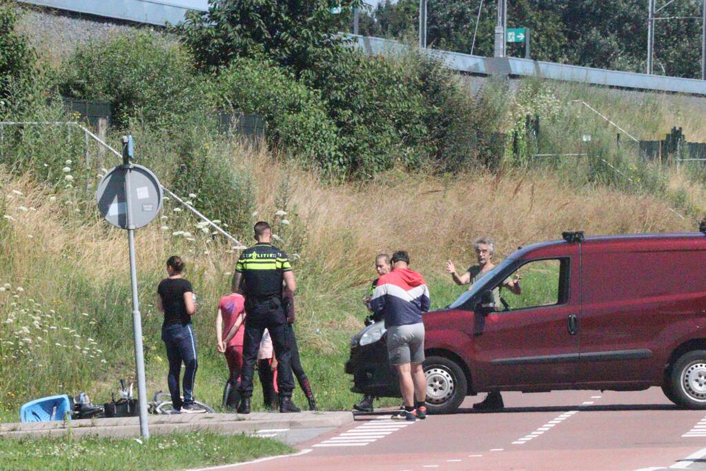 Fietser aangereden tijdens het oversteken