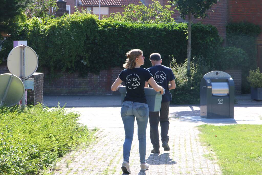 Meeuw gered door brandweer