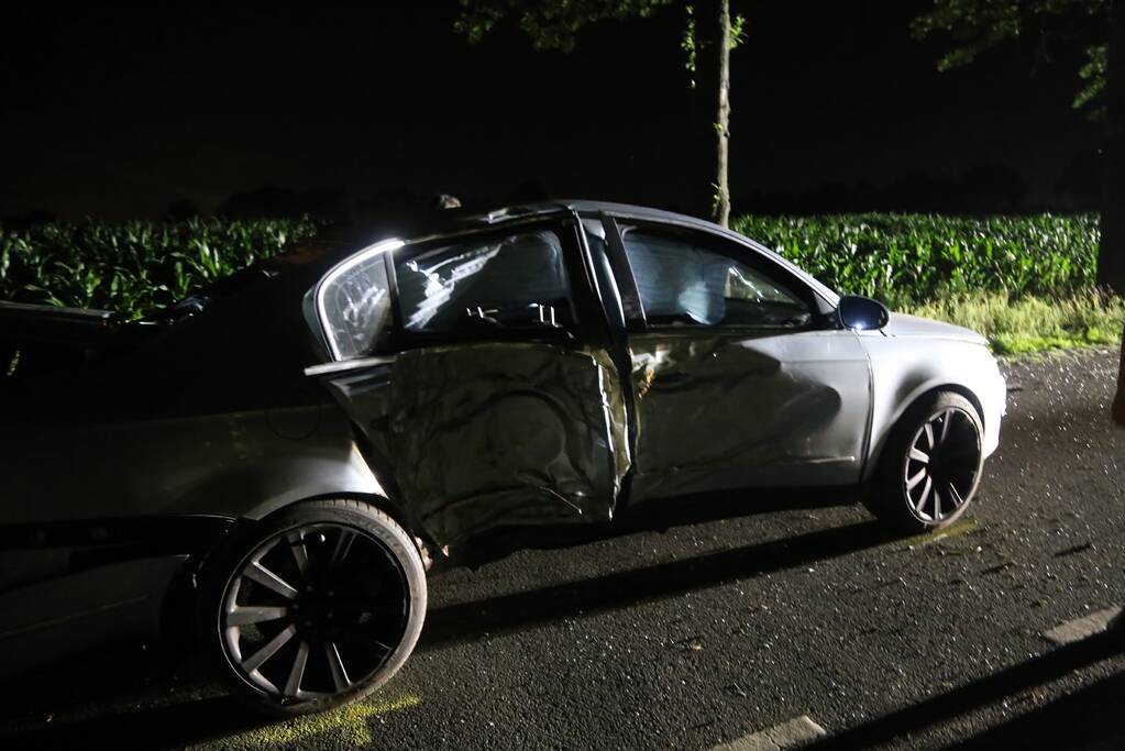 Meerdere gewonden bij botsing tegen boom