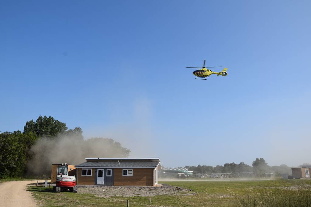 Traumahelikopter landt voor medisch incident op Camping De Duinhoeve