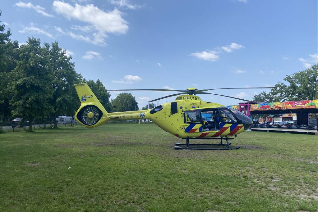 Traumahelikopter landt op vakantiepark Prinsenmeer