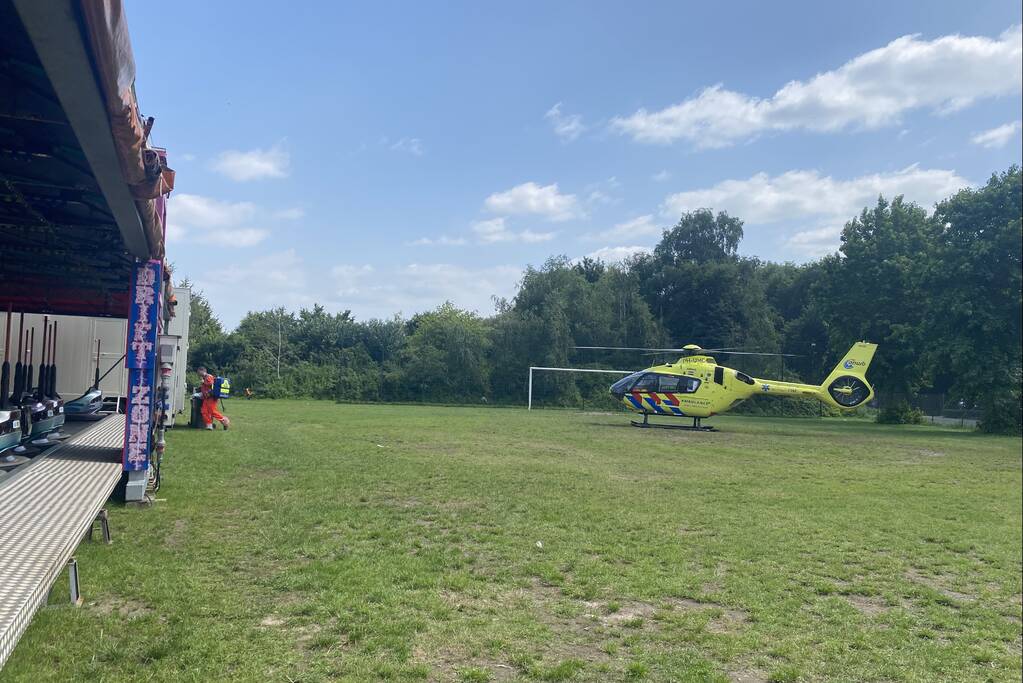 Traumahelikopter landt op vakantiepark Prinsenmeer