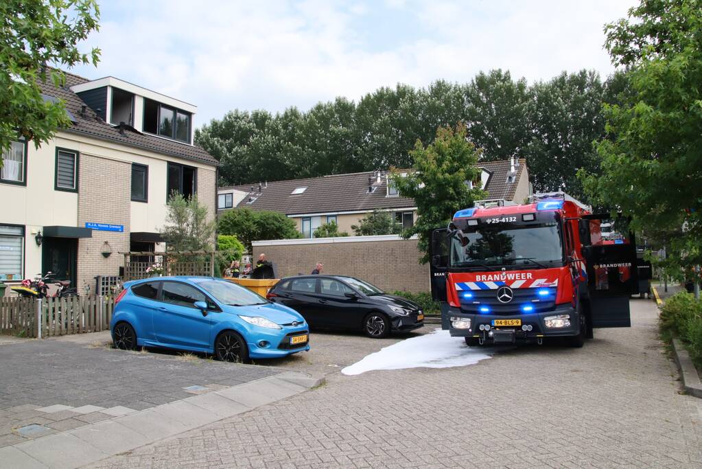 Man aangehouden na brand in woning