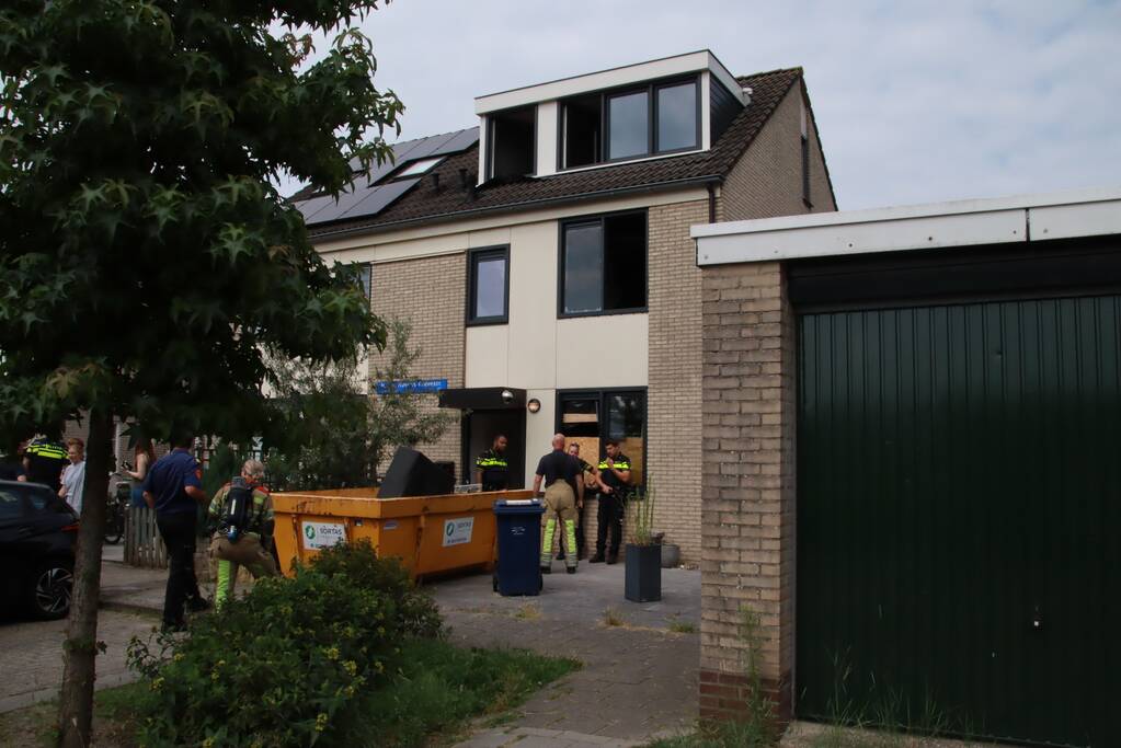 Man aangehouden na brand in woning