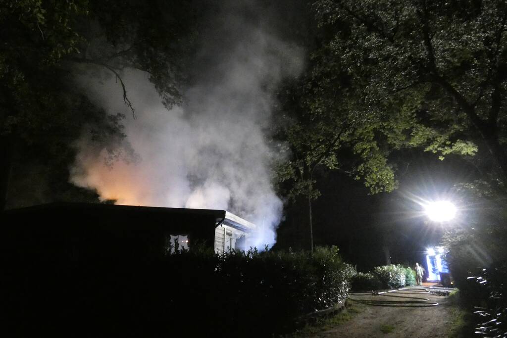 Chalet verwoest door uitslaande brand
