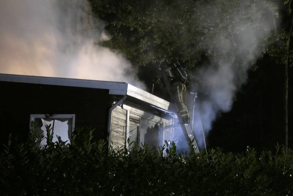 Chalet verwoest door uitslaande brand