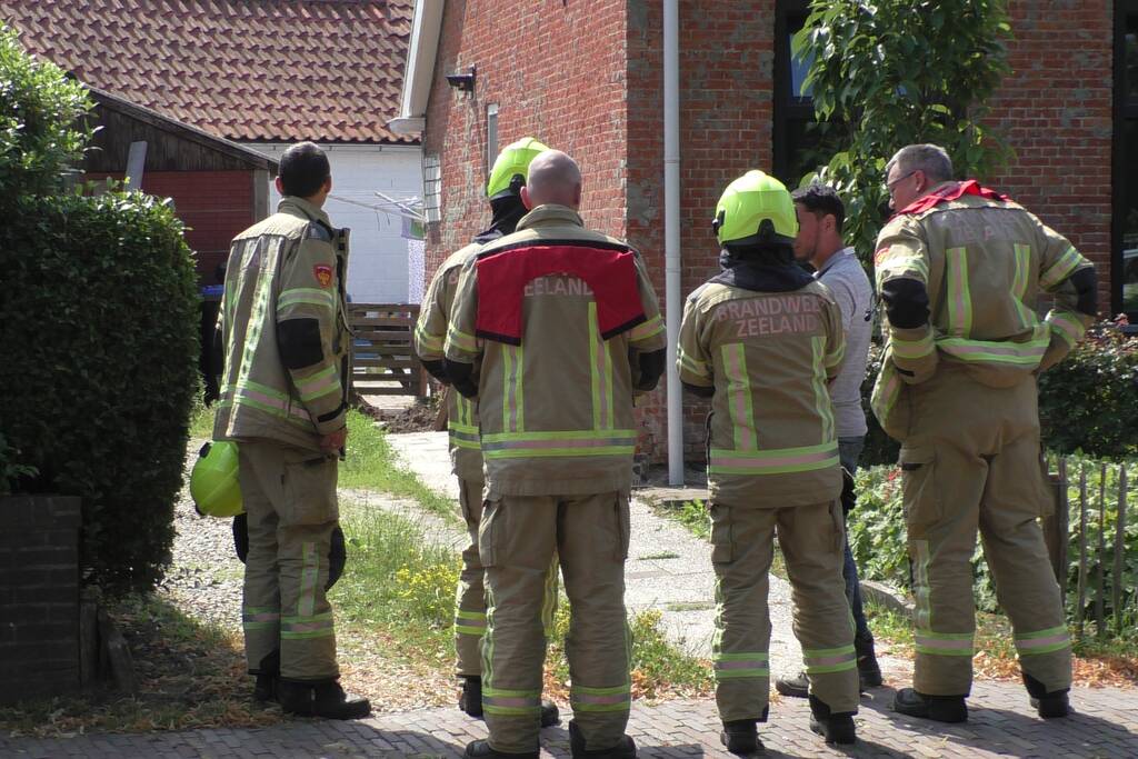 Gaslekkage ontstaan naast woning