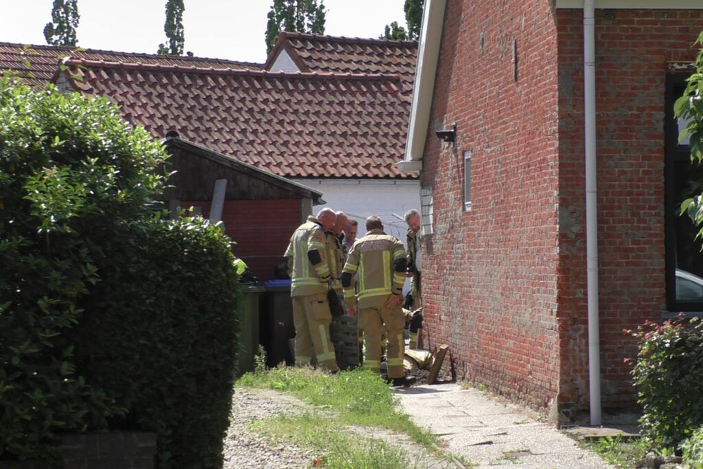 Gaslekkage ontstaan naast woning