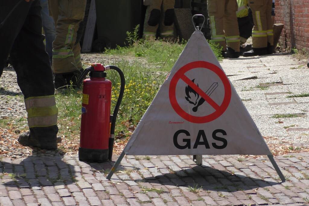 Gaslekkage ontstaan naast woning