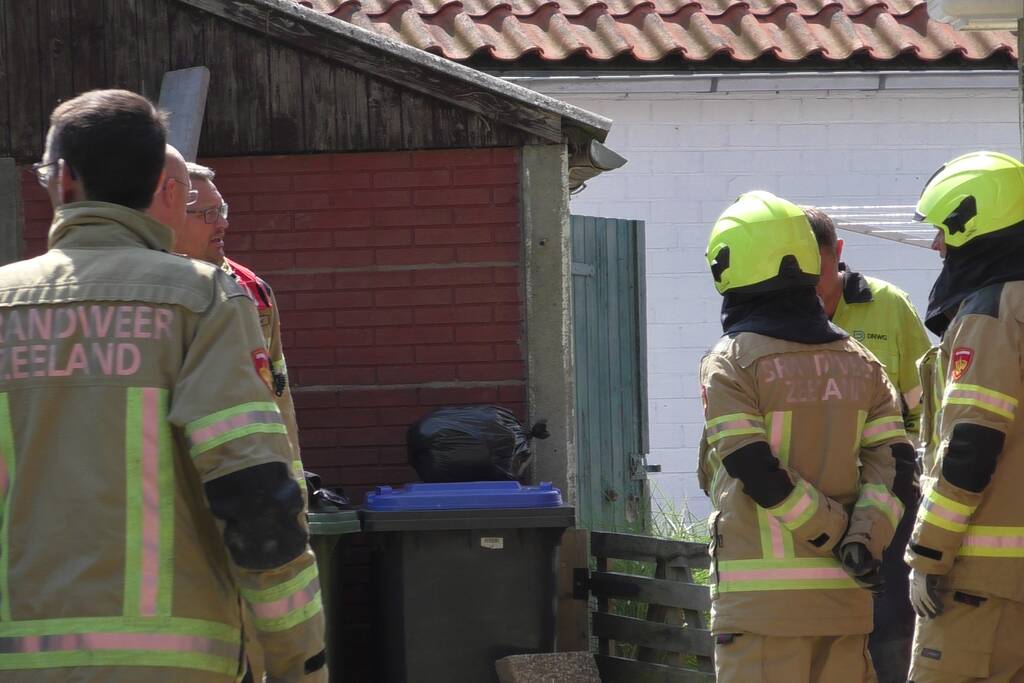 Gaslekkage ontstaan naast woning