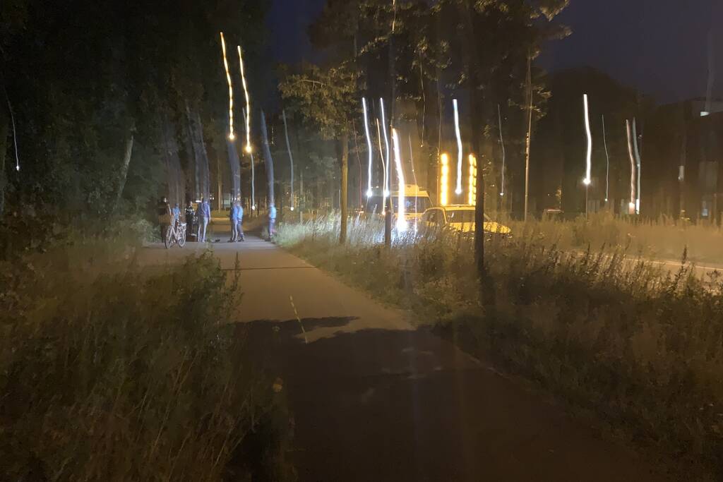 Fietser komt ten valen raakt gewond