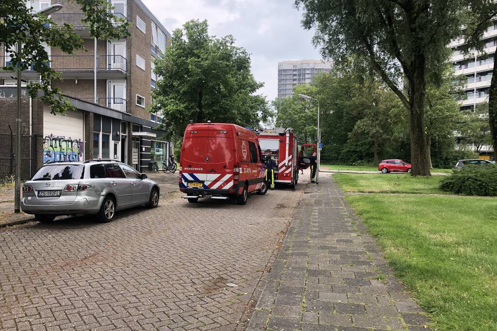 Wateroverlast in kelder van portiekflat