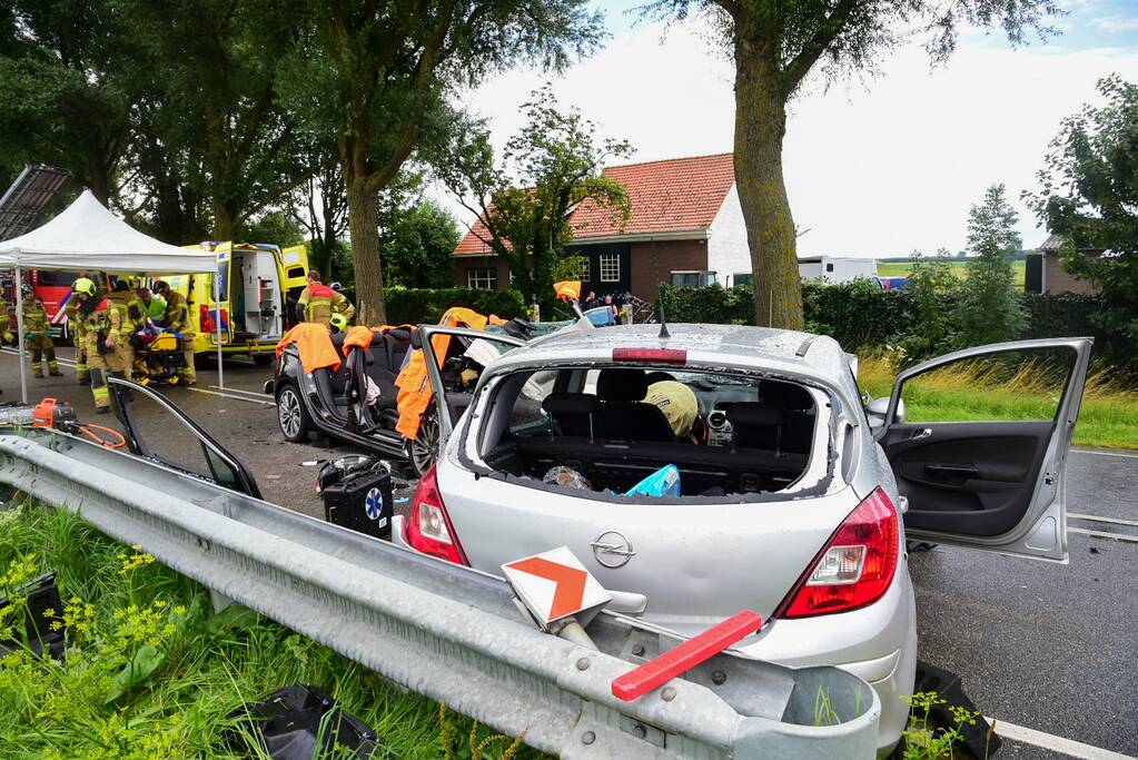 Meerdere gewonden bij zwaar verkeersongeval