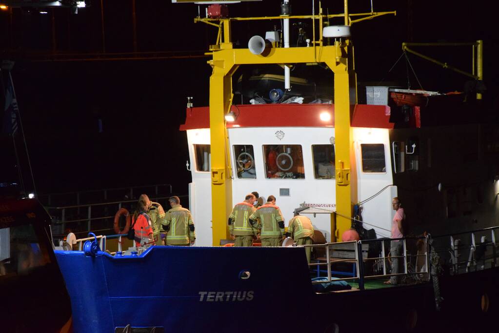 Traumahelikopter voor zwaargewonde op schip