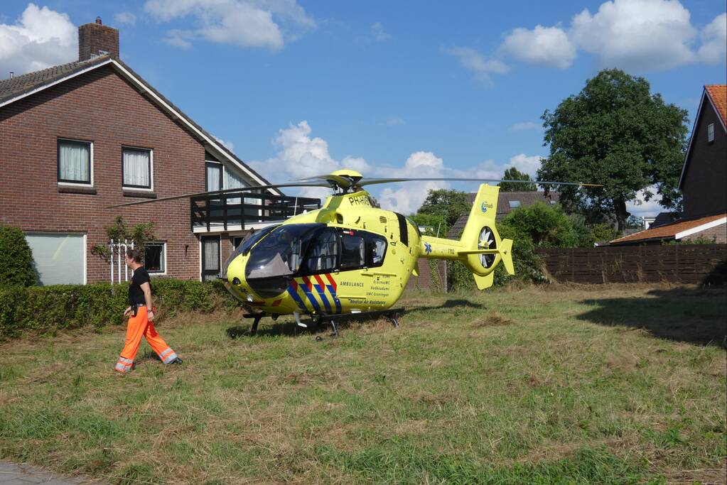Veel bekijks bij inzet traumahelikopter