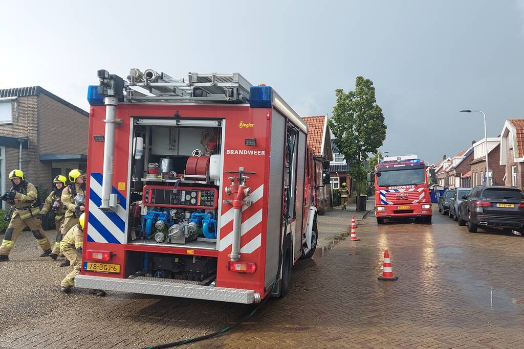Veel rook bij brand in kantoorpand