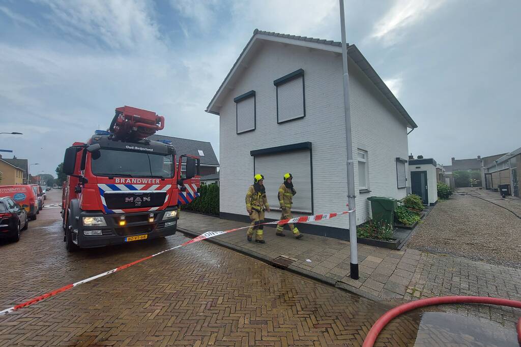 Veel rook bij brand in kantoorpand