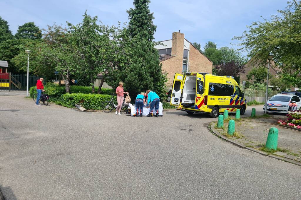 Fietser gewond na uitwijkmanoeuvre