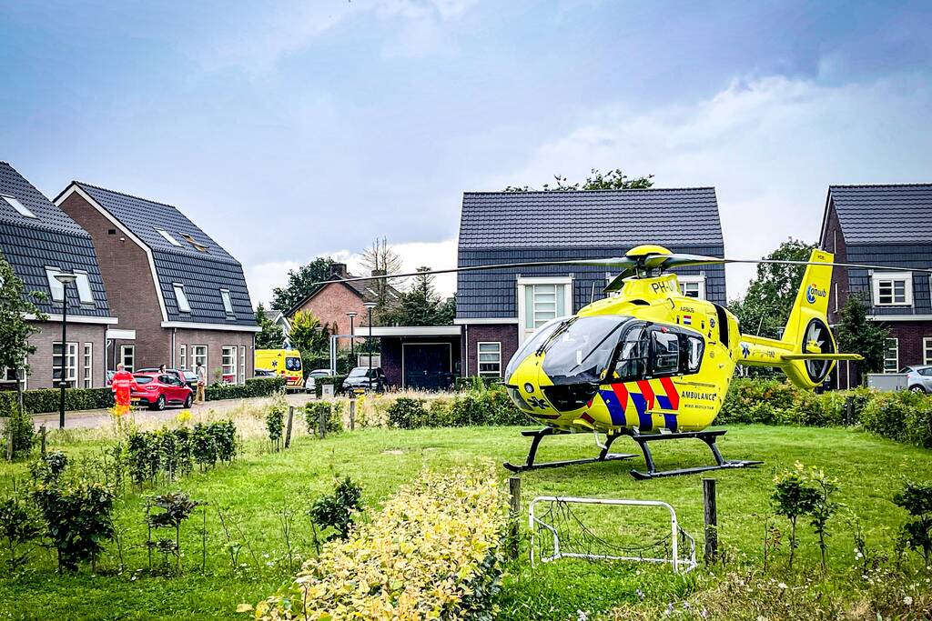 Traumahelikopter ingezet voor kindje