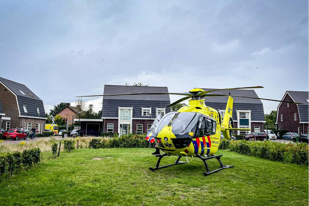 Traumahelikopter ingezet voor kindje
