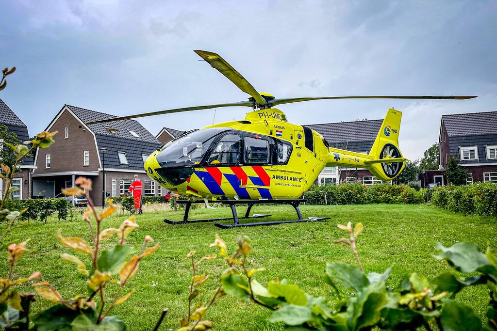 Traumahelikopter ingezet voor kindje