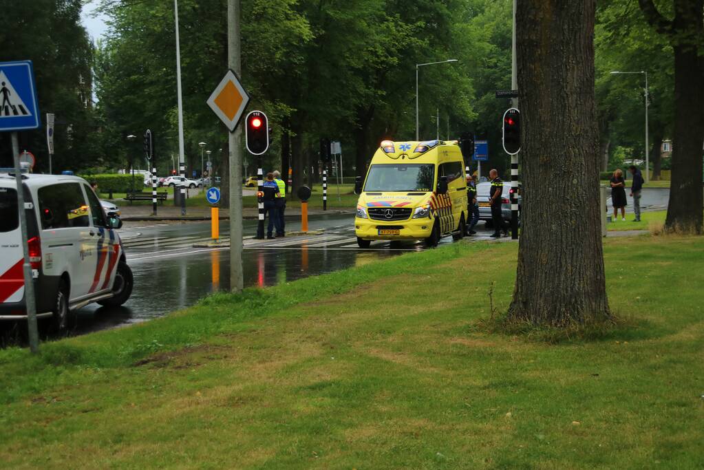 Fietser gewond bij aanrijding met auto
