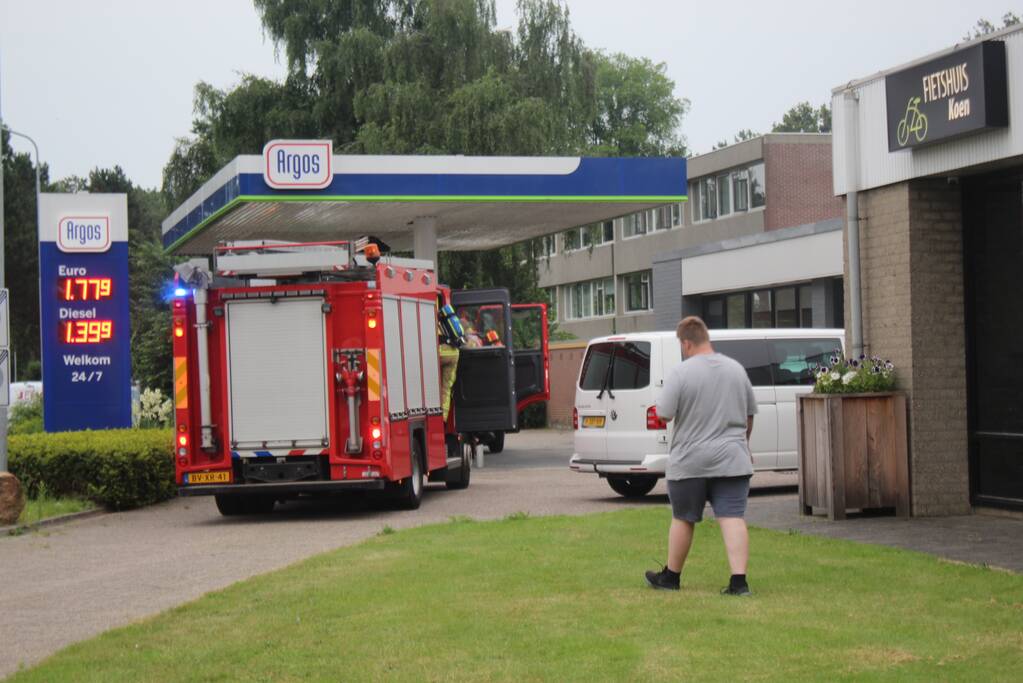 Brandweer inzet door mistgenerator