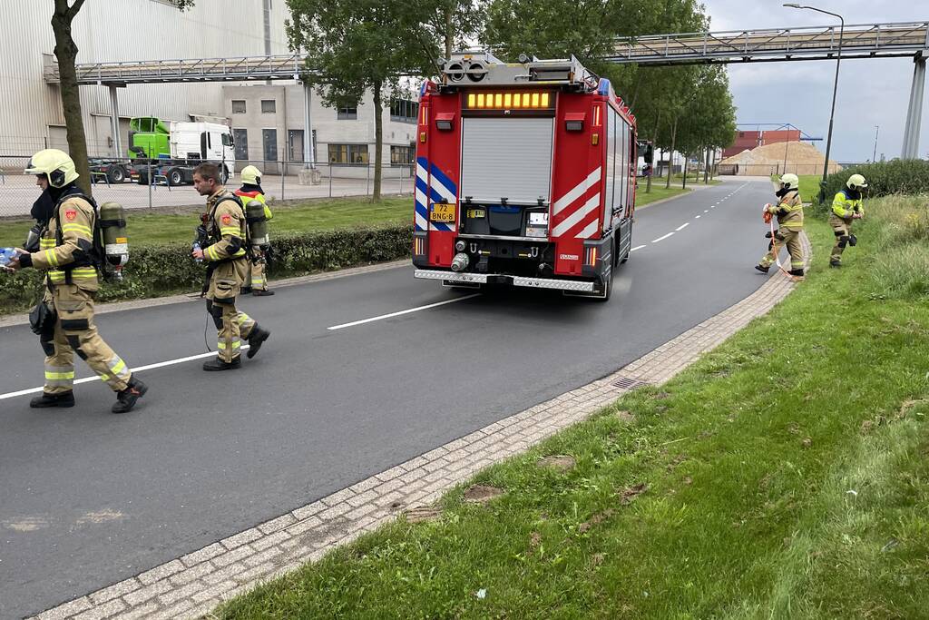 Gas vrijgekomen tijdens wassen van graan op schip