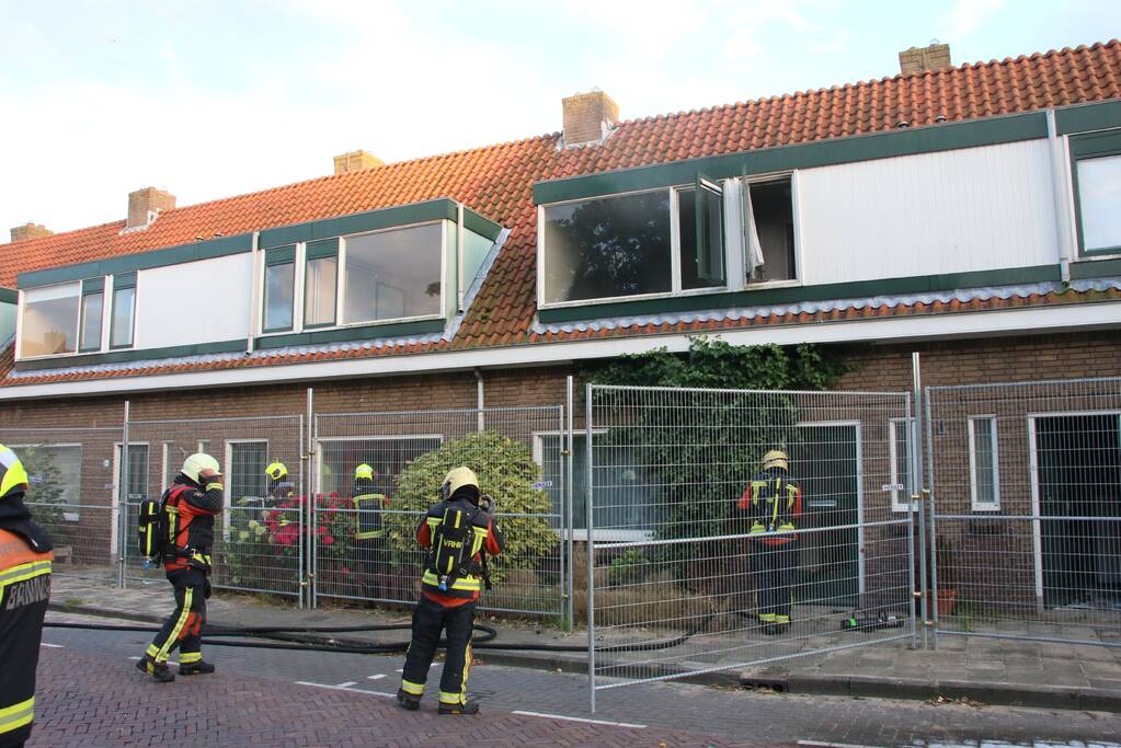 Schade aan leegstaande woning door brand