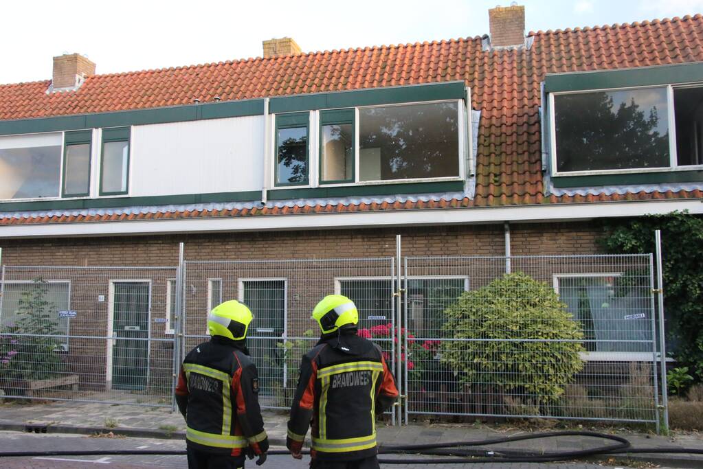 Schade aan leegstaande woning door brand