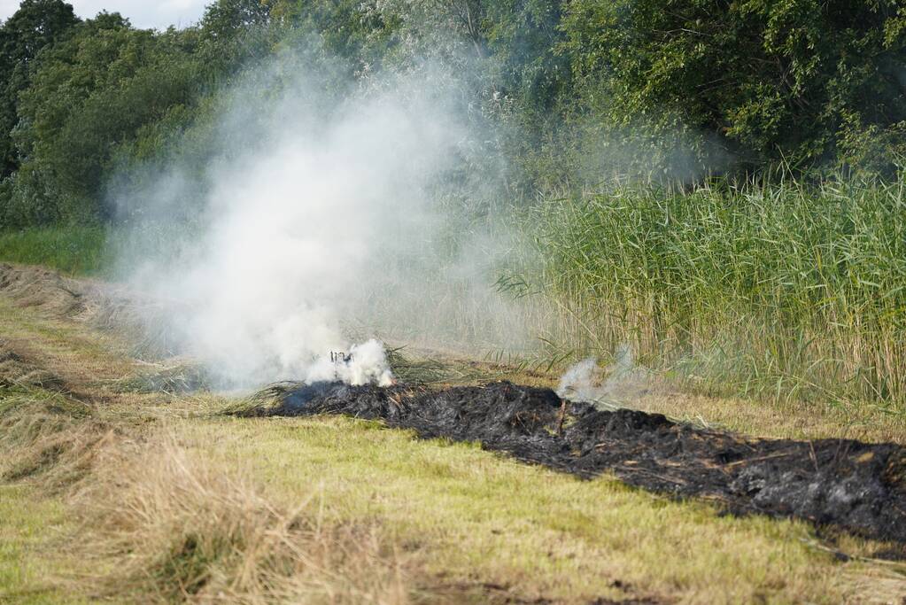 Brand in gemaaid gras