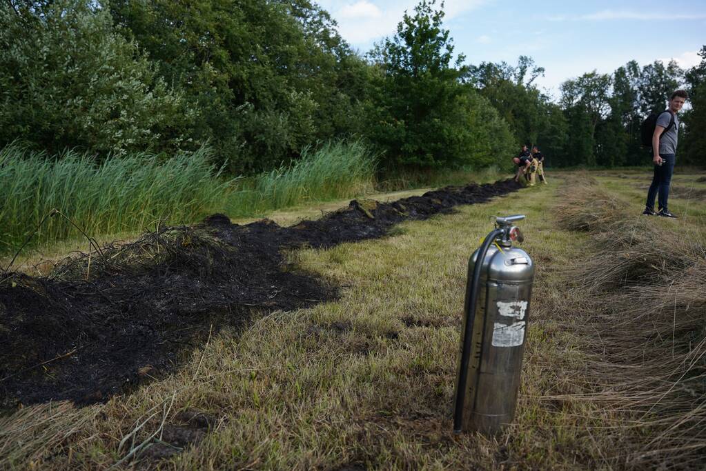Brand in gemaaid gras