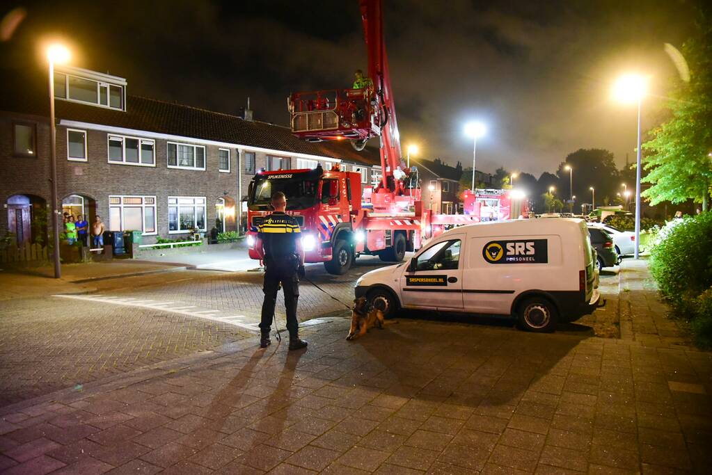 Grote politie inzet na melding woninginbraak