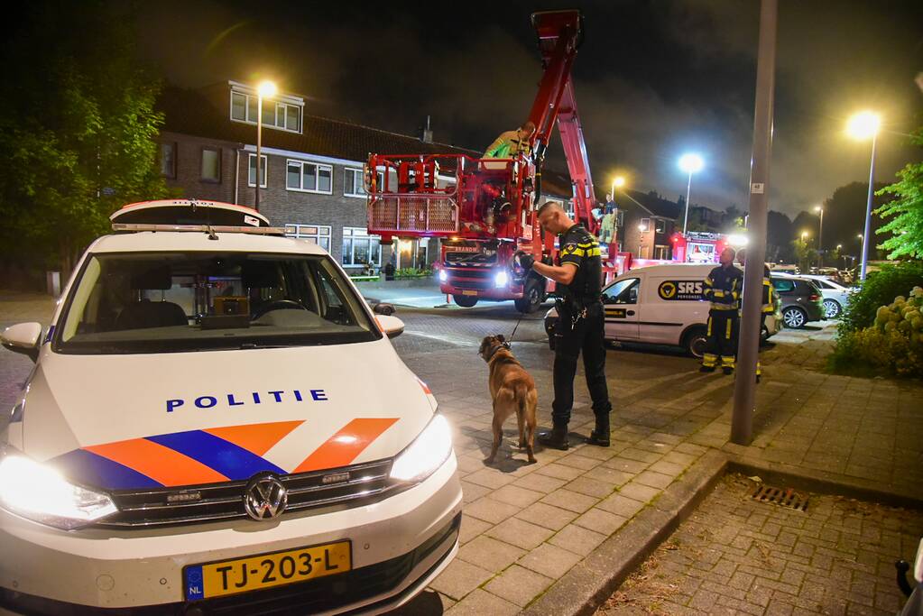 Grote politie inzet na melding woninginbraak