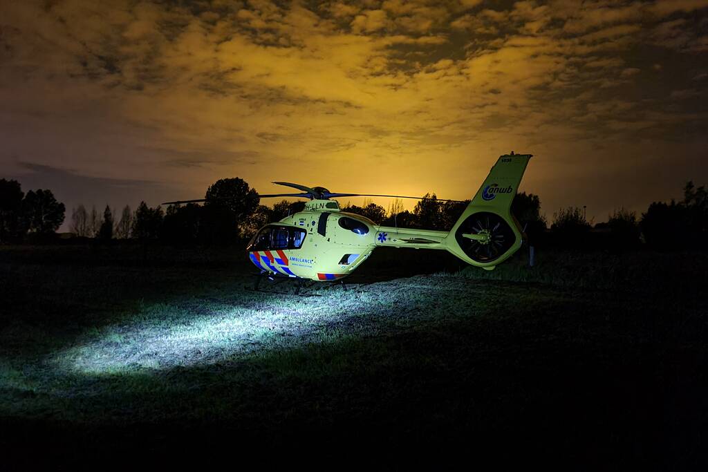 Traumahelikopter ingezet voor incident