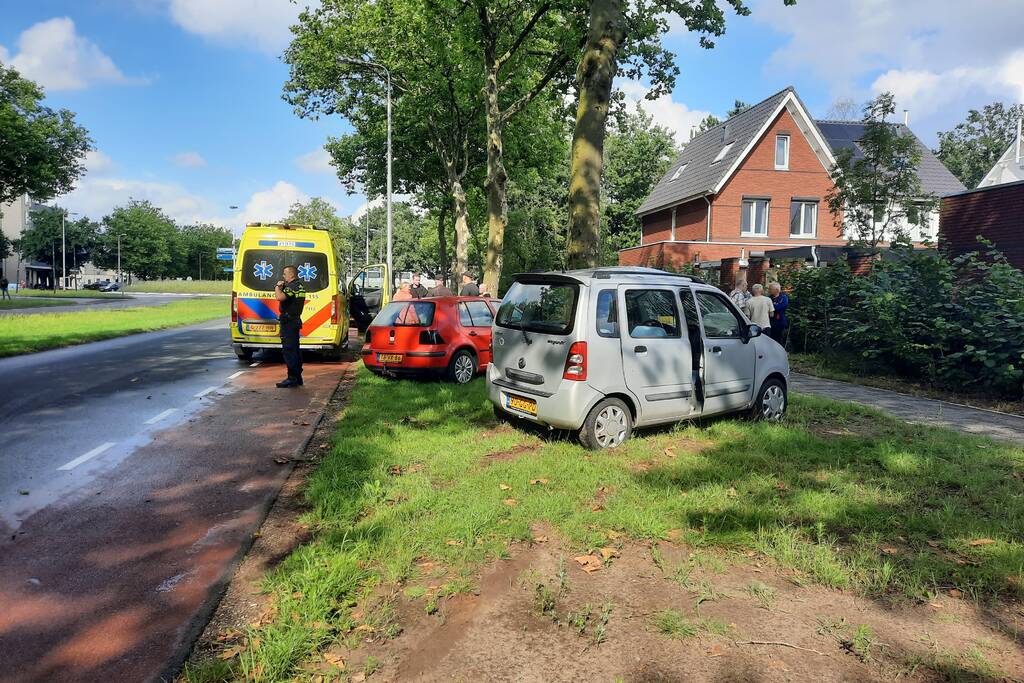 Automobilist rijdt tegen boom