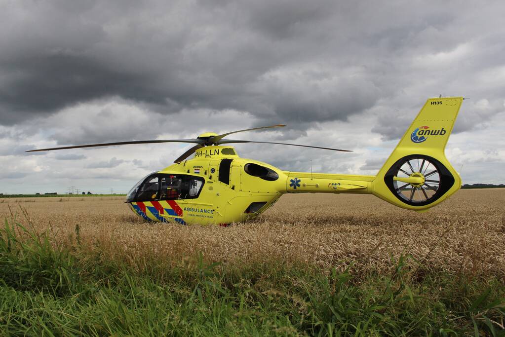 Traumahelikopter ingezet voor incident