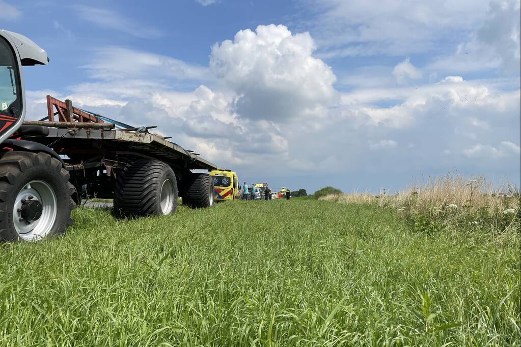 Ernstige gewonde bij ongeval op fietspad