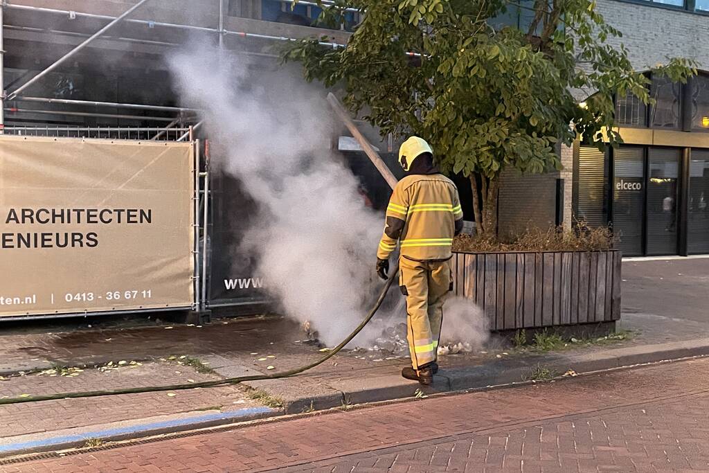 Rommel in brand gevlogen