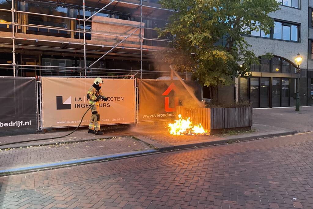 Rommel in brand gevlogen