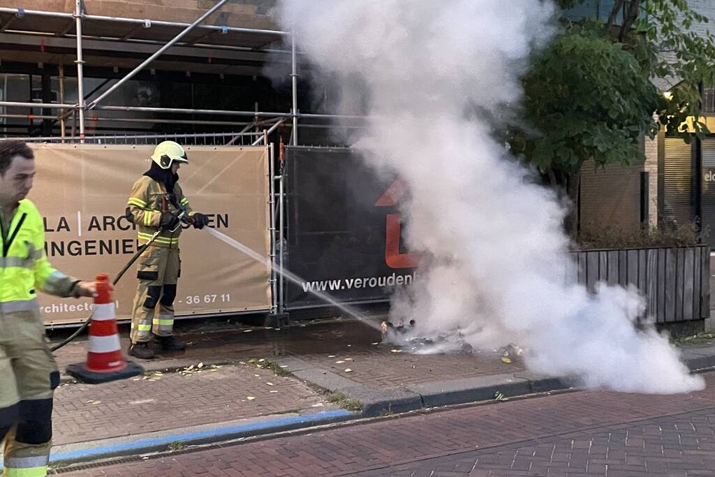 Rommel in brand gevlogen