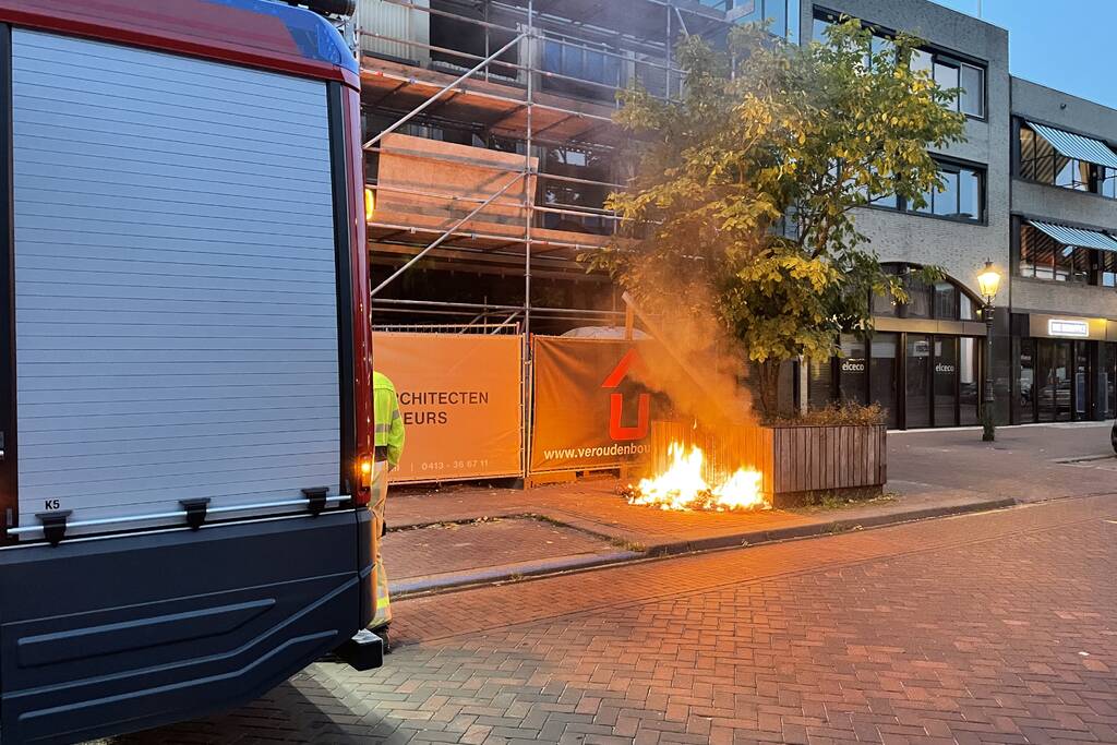 Rommel in brand gevlogen