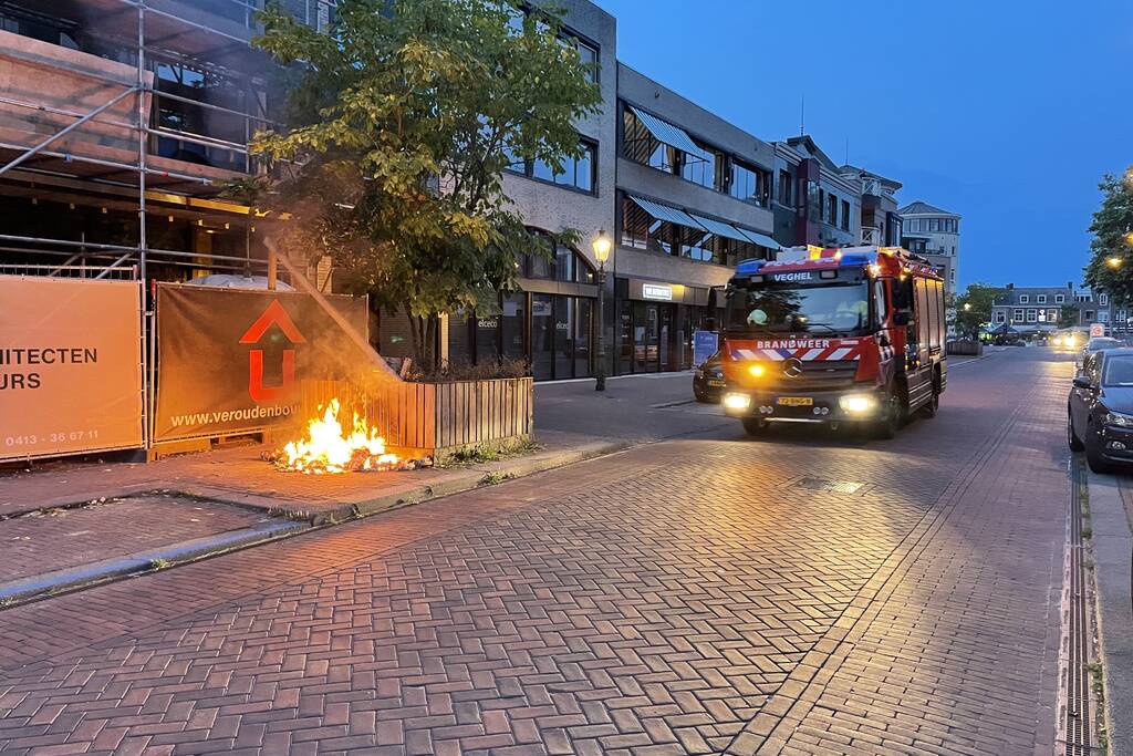 Rommel in brand gevlogen