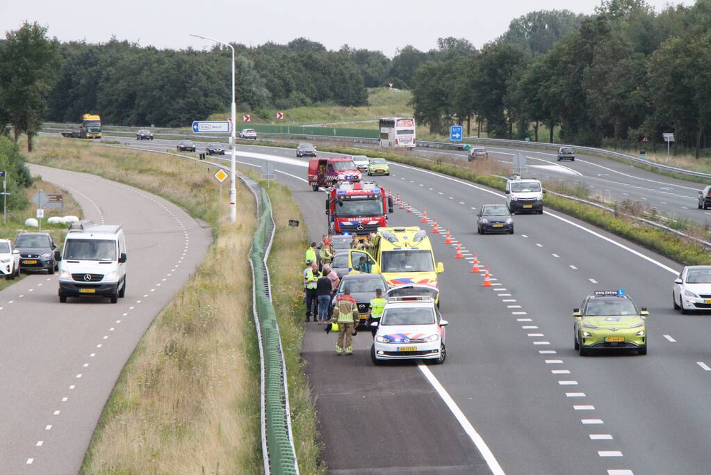 Schade aan personenauto's door ongeval