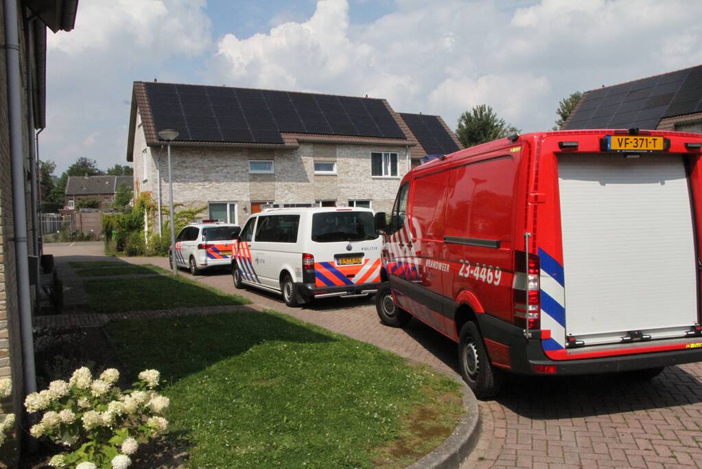 Water stroomt uit woning