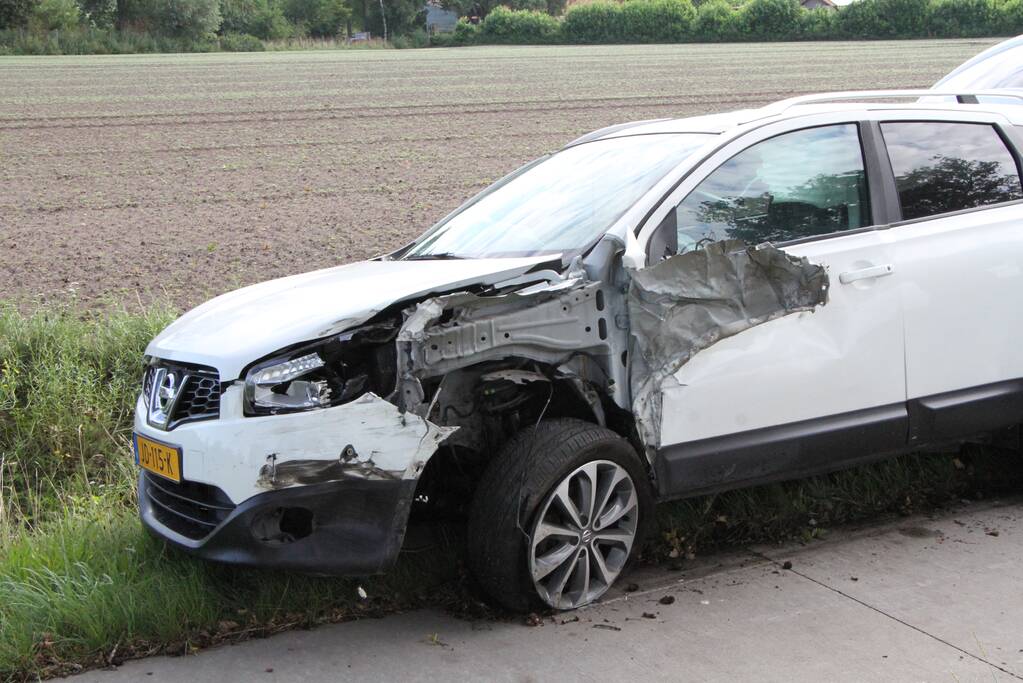 Ravage na aanrijding met aanhangwagen