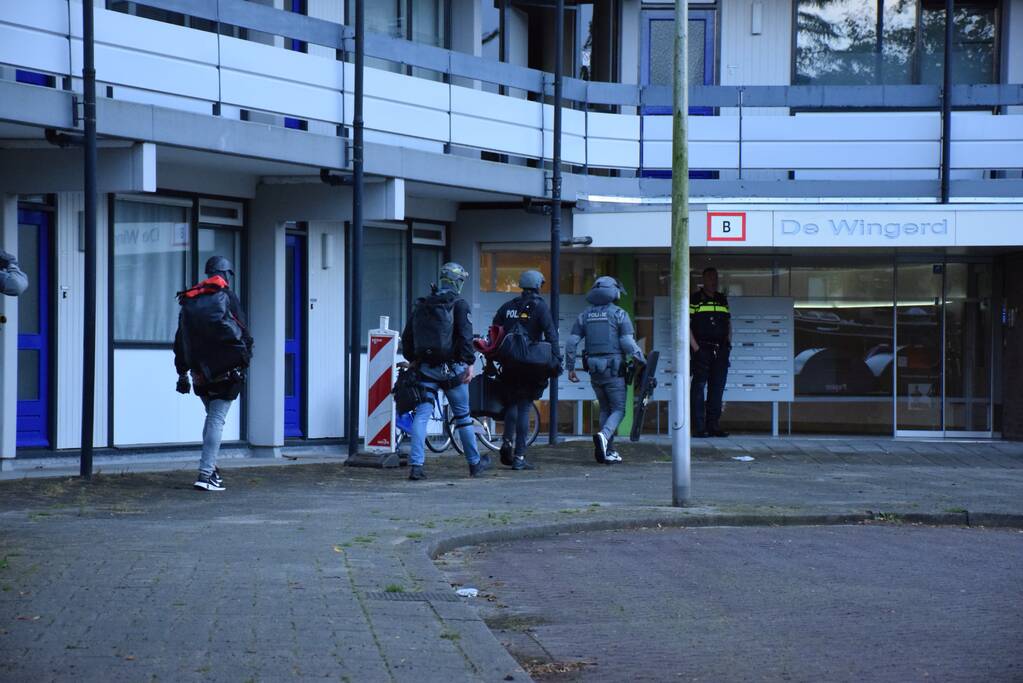 Persoon aangehouden door arrestatieteam