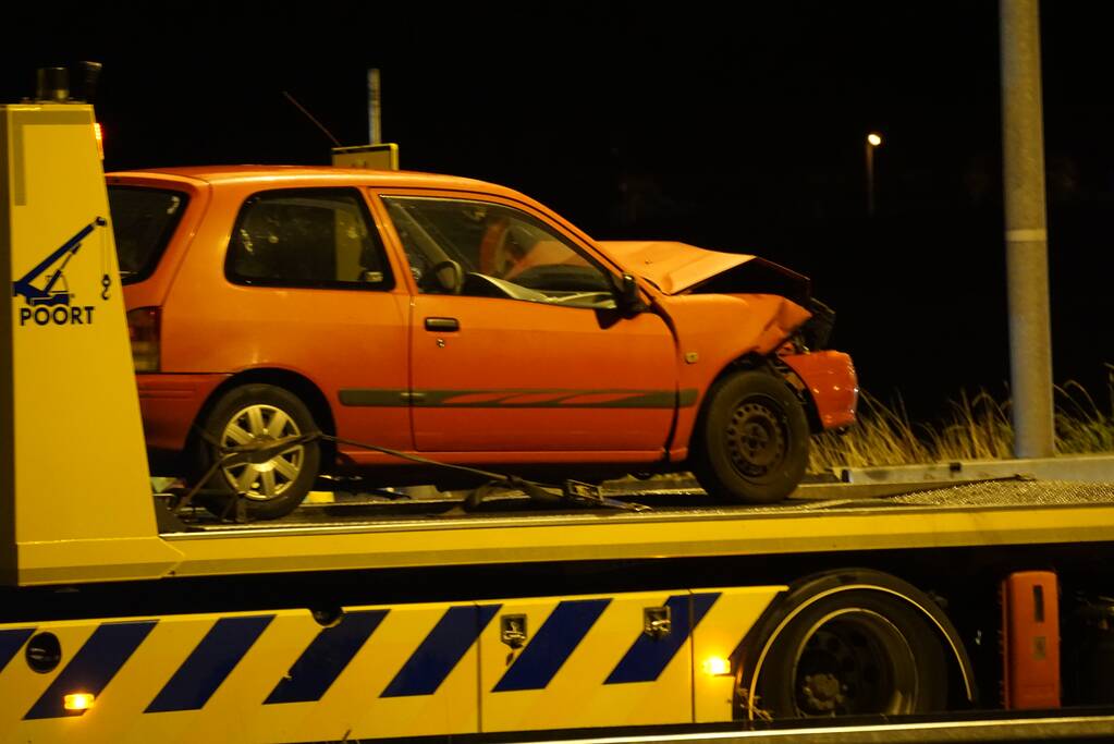 Twee gewonden door kop- staart botsing